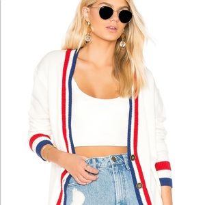 Show Me Your Mumu Cardigan Stadium Stripe M